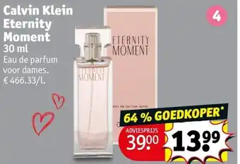 Kruidvat Calvin Klein Eternity Moment aanbieding