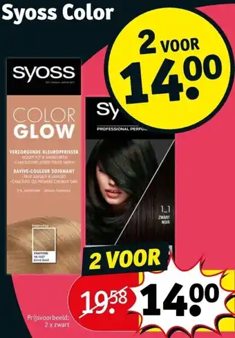 Kruidvat Syoss Color aanbieding