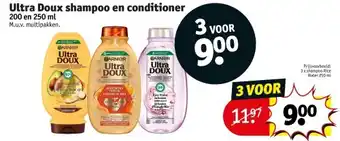 Kruidvat Ultra Doux shampoo en conditioner aanbieding