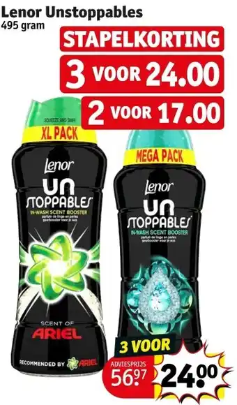 Kruidvat Lenor Unstoppables aanbieding