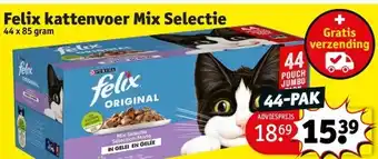 Kruidvat Felix kattenvoer Mix Selectie aanbieding