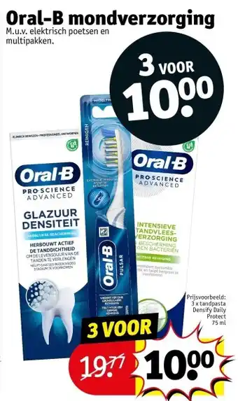 Kruidvat Oral-B mondverzorging aanbieding