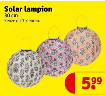 Kruidvat Solar lampion aanbieding