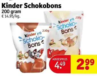 Kruidvat Kinder Schokobons aanbieding