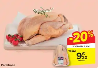 Carrefour Parelhoen aanbieding