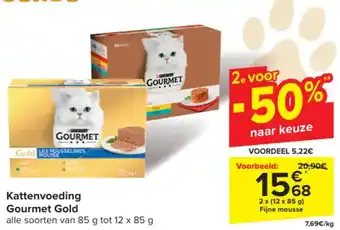 Carrefour Gourmet Gold Kattenvoeding aanbieding