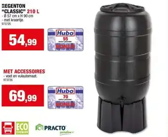 Hubo REGENTON "CLASSIC" 210 L aanbieding