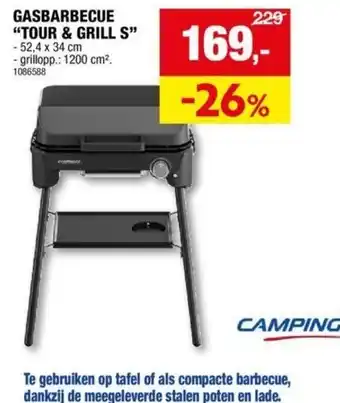 Hubo GASBARBECUE TOUR & GRILL S aanbieding