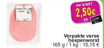 Cora Verpakte verse hespenworst aanbieding