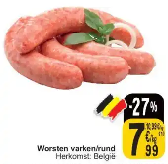 Cora Worsten varken/rund aanbieding