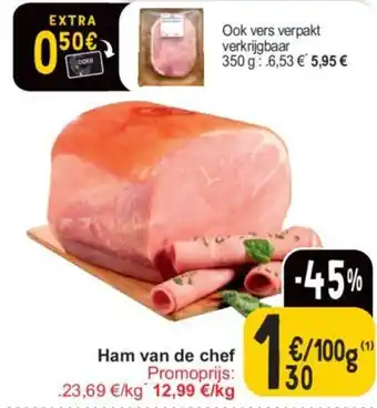 Cora Ham van de chef 100g aanbieding