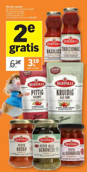 Albert Heijn Bertolli sauzen aanbieding