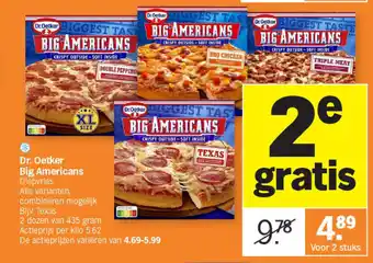 Albert Heijn Dr. Oetker Big Americans aanbieding