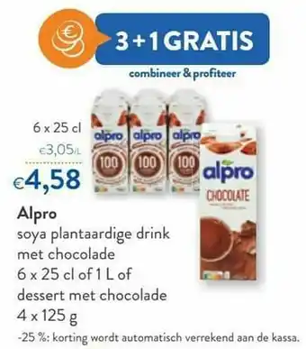 OKay Alpro soya plantaardige drink met chocolade aanbieding