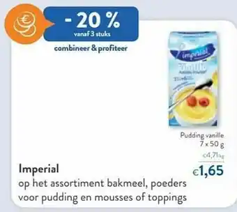 Imperial pudding vanille