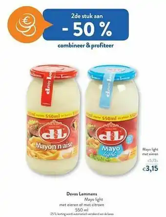 OKay Devos lemmens mayo light met eieren aanbieding