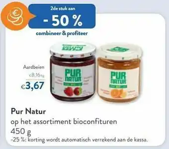 OKay Pur natur aardbeien aanbieding