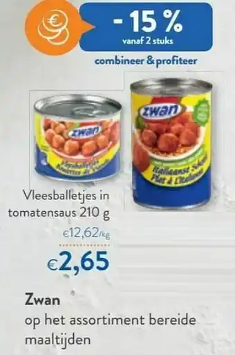 OKay Zwan vleesballetjes in tomatensaus aanbieding