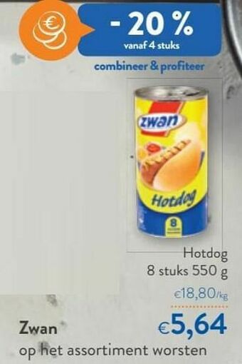 OKay Zwan hotdog aanbieding