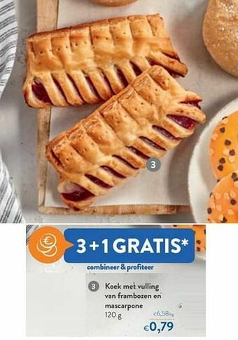 OKay Koek met vulling van frambozen en mascarpone aanbieding