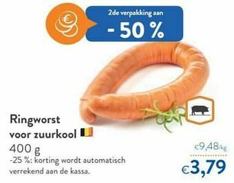 OKay Ringworst voor zuurkool aanbieding
