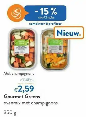 OKay Gourmet greens met champignons aanbieding