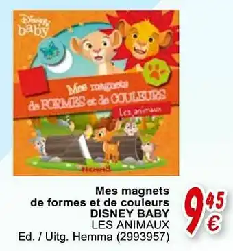 Cora Mes magnets de formes et de couleurs disney baby les animaux aanbieding