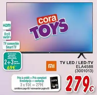 Cora Xiaomi tv led - led-tv ela4588 aanbieding