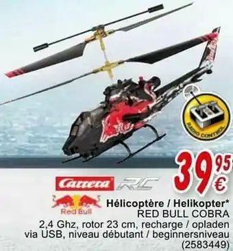 Cora Hélicoptère - helikopter red bull cobra aanbieding