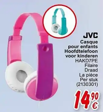Cora Jvc casque pour enfant hoofdtelefoon voor kinderen hakd7pe aanbieding
