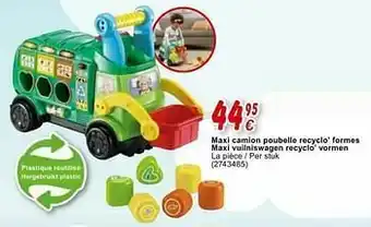 Cora Maxi camion poubelle recyclo’ formes maxi vuilniswagen recyclo’ vormen aanbieding