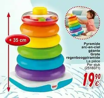 Cora Pyramide arc-en-ciel géante grote regenboogpiramide aanbieding