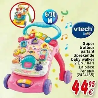 Super trotteur parlant sprekende baby walker 2 en - in 1