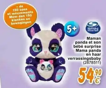Cora Maman panda et son bébé surprise mama panda en haar verrassingsbaby aanbieding
