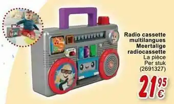 Radio cassette multilangues meertalige radiocassette