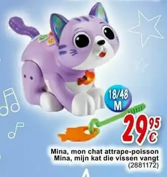 Cora Mina mon chat attrape-poisson mina mijn kat die vissen vangt aanbieding