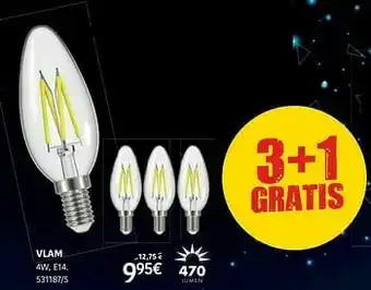 HandyHome Led lampen filament vlam aanbieding