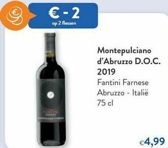 OKay Montepulciano d`abruzzo d.o.c. 2019 fantini farnese abruzzo - italië aanbieding