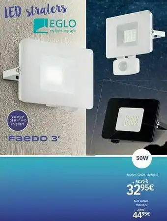 HandyHome Led stralers faedo 3 aanbieding