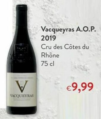 Vacqueyras a.o.p. 2019 cru des côtes du rhône