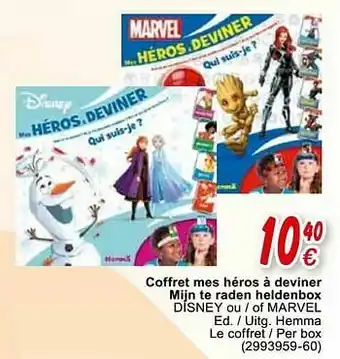 Cora Coffret mes héros à deviner mijn te raden heldenbox disney ou - of marvel aanbieding