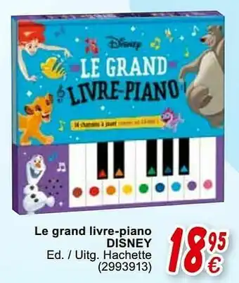 Cora Le grand livre-piano disney aanbieding