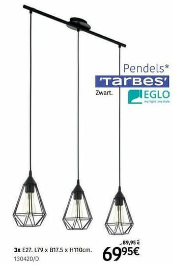 HandyHome Pendel tarbes aanbieding