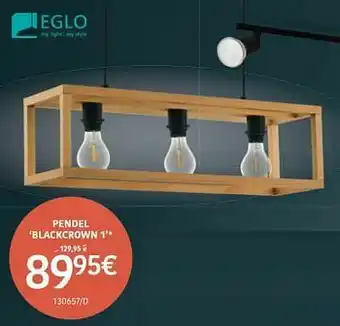 HandyHome Pendel blackcrown 1 aanbieding