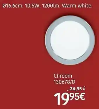 HandyHome Inbouw- spots chroom aanbieding
