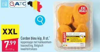 ALDI Cordon bleu kip, 8 x 125g aanbieding