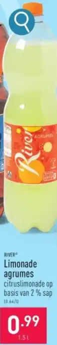 ALDI RIVER Limonade agrumes 1.5L aanbieding