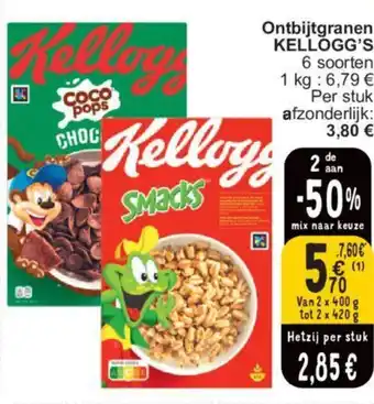 Cora Ontbijtgranen Kellogg's aanbieding