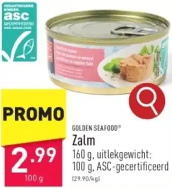 ALDI GOLDEN SEAFOOD Zalm 100g aanbieding