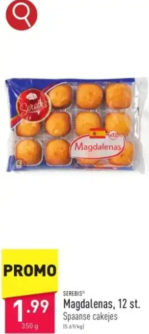 ALDI SEREBIS Magdalenas, 12 st.  350g aanbieding